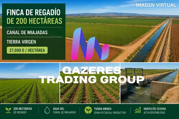 Finca agrícola de 200 ha en venta en Miajadas, Cáceres