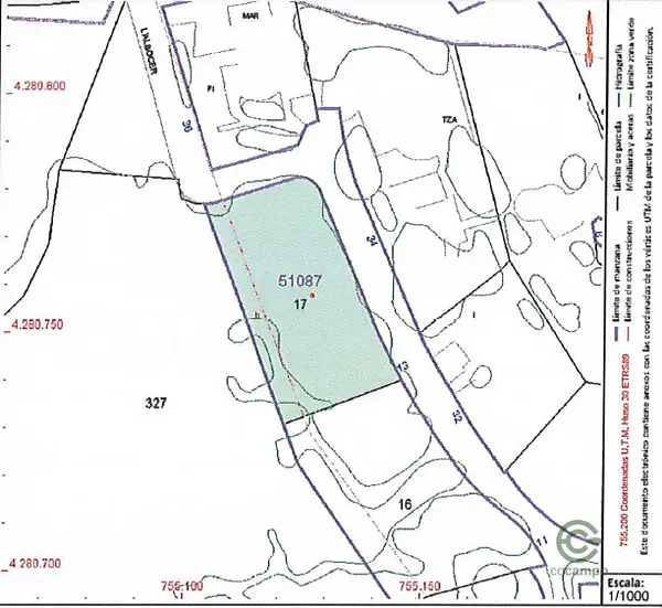 Finca rústica de 0,104 ha en venta en Alicante