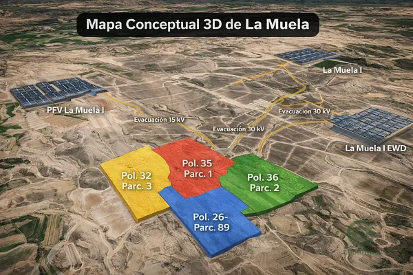 Finca rústica de 143 ha en venta en Zaragoza