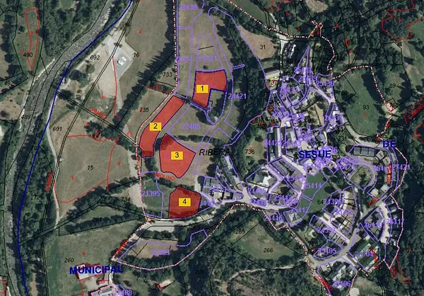 Terreno urbano de 0,724 ha en venta en Sesue, Huesca
