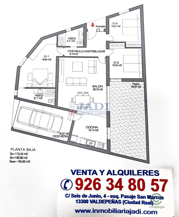 Casa de 0,0166 ha en venta en Valdepeñas, Ciudad real