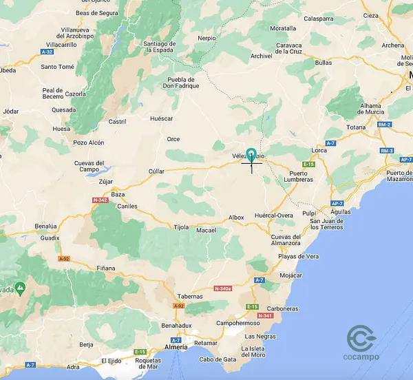 Finca rústica de 20,87 ha en venta en Vélez-Rubio, Almería