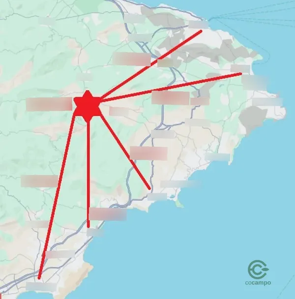 Finca rústica de 1060 ha en alquiler en Benigembla, Alicante