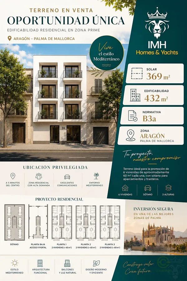 Finca rústica de 0,11 ha en venta en Palma de mallorca, Islas baleares