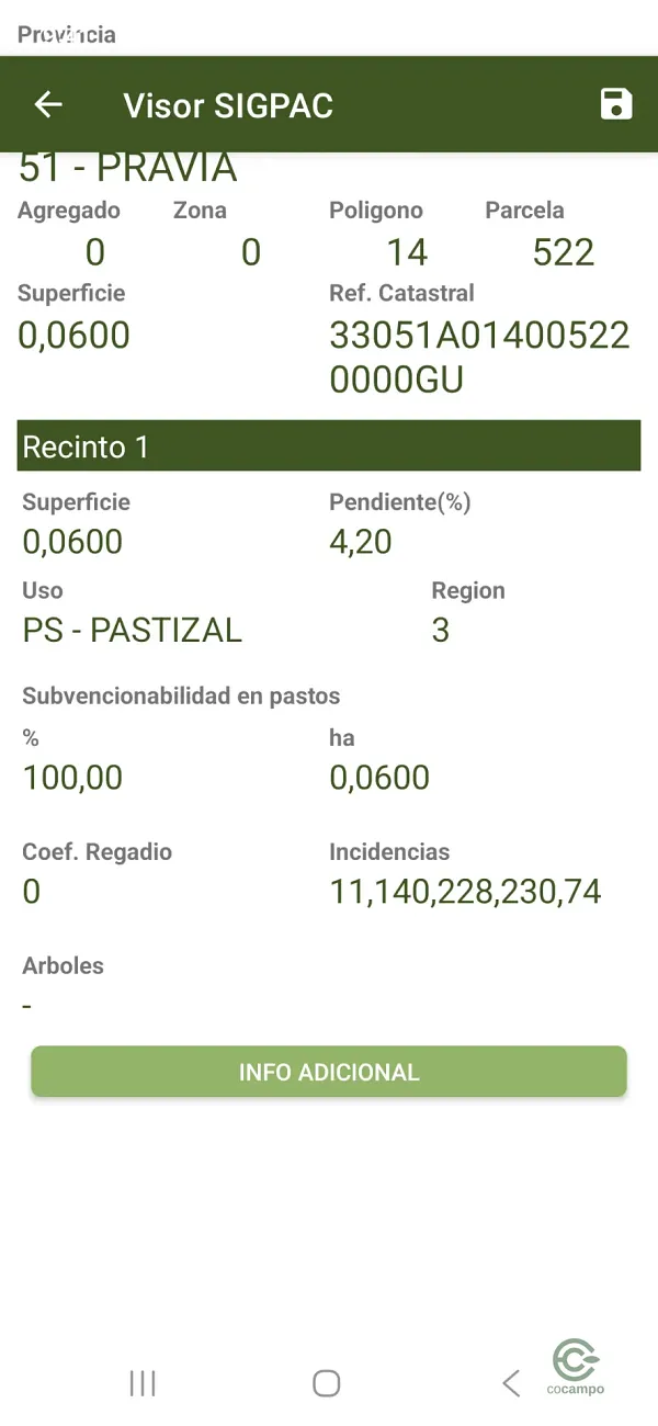Finca agrícola de 0,06 ha en venta en Asturias