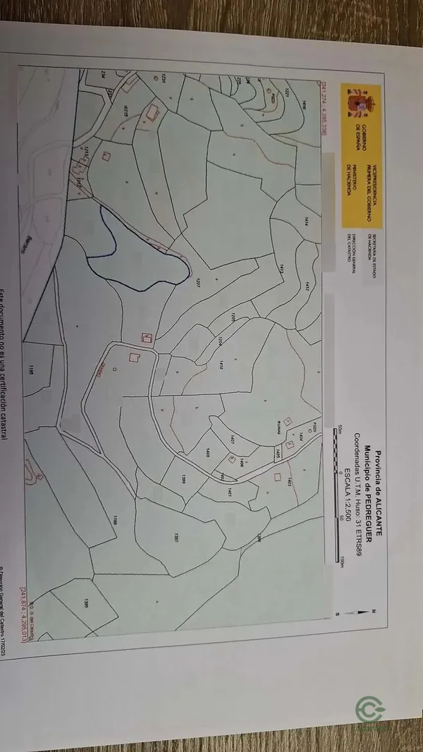 Finca rústica de 1,2 ha en venta en Pedreguer, Alicante