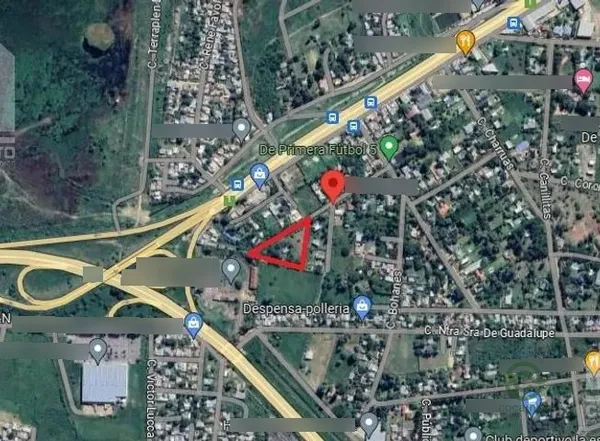 Terreno urbano de 0,09 ha en venta en Santa fe