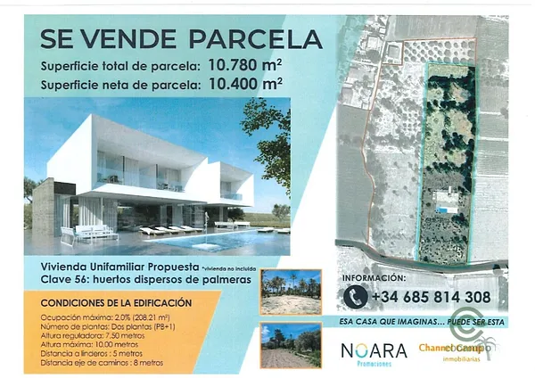 Terreno urbano de 1,0647 ha en venta en Elche pedanias, Alicante
