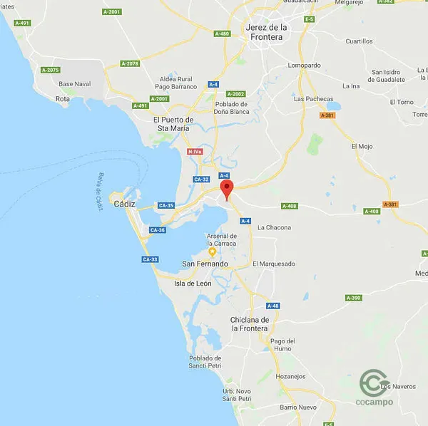 Finca rústica de 0,6992 ha en venta en Puerto Real, Cádiz