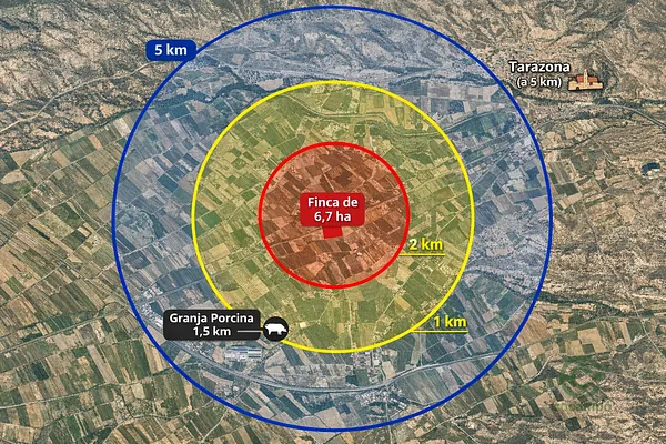 Finca rústica de 6,7 ha en venta en Zaragoza